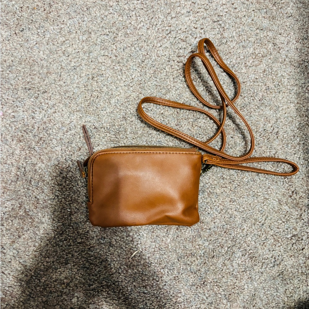 Brown Leather Crossbody Bag